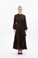 MissWhence 38806 Silk Dress Brown