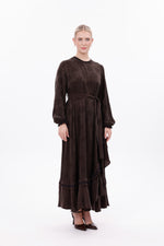 MissWhence 38806 Silk Dress Brown