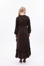 MissWhence 38806 Silk Dress Brown