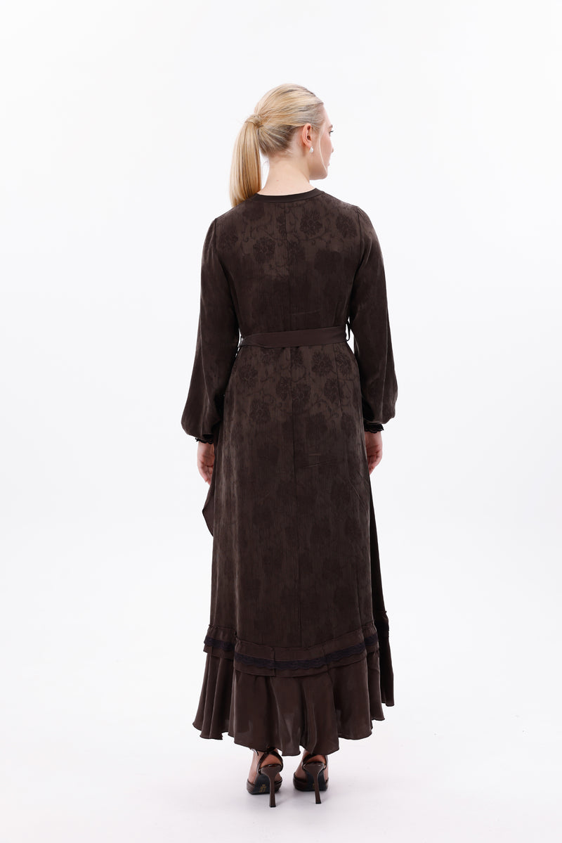 MissWhence 38806 Silk Dress Brown