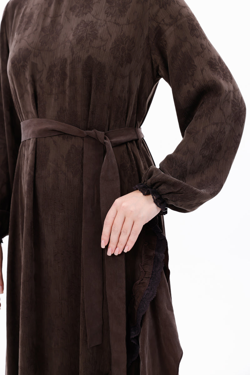 MissWhence 38806 Silk Dress Brown