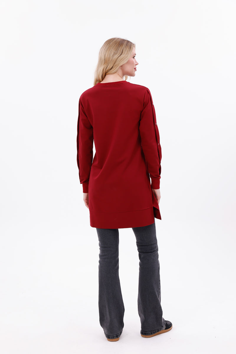 JMN Fernanda Tunic Burgundy