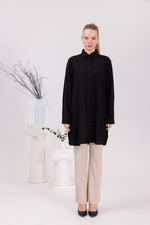 ENS Collins Cotton Shirt Black