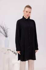 ENS Collins Cotton Shirt Black