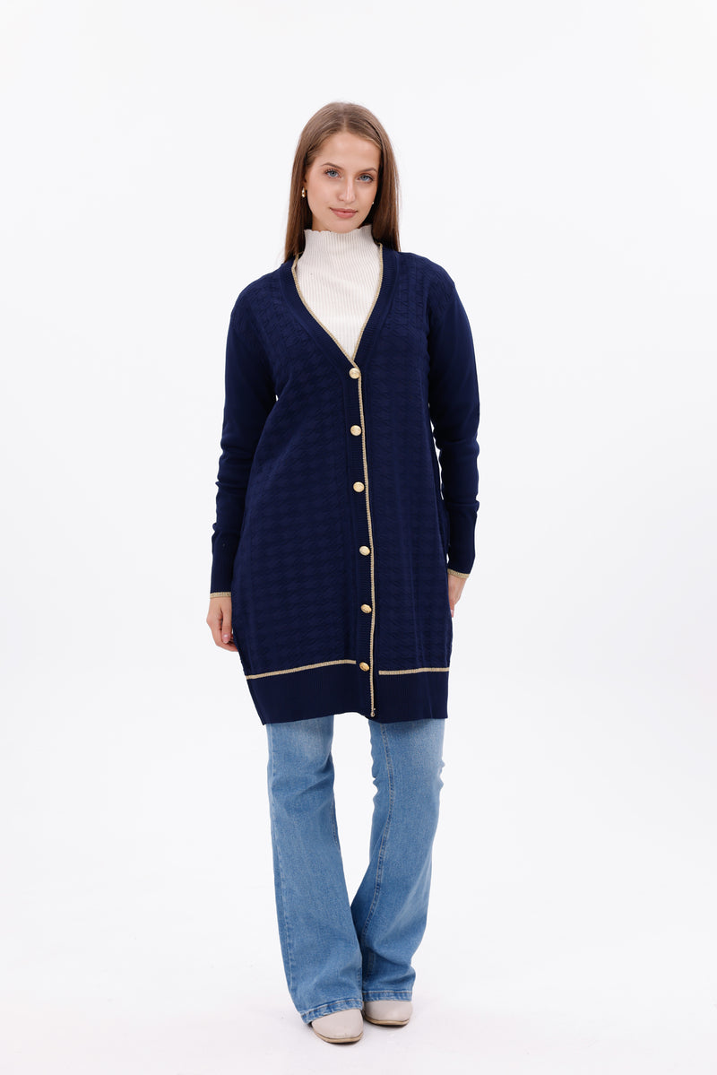 AAM Octavia Cardigan Navy Blue