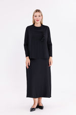 F&G Sparkle Skirt Set Black