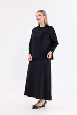 F&G Sparkle Skirt Set Black