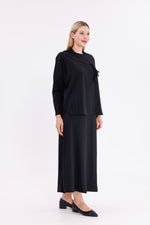 F&G Sparkle Skirt Set Black