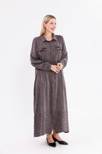DL Qupra Silk Dress Brown