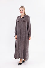 DL Qupra Silk Dress Brown