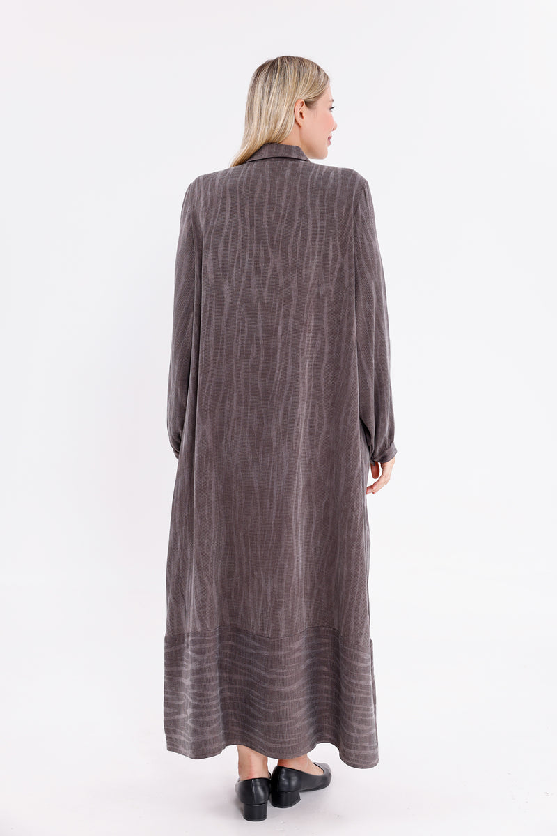 DL Qupra Silk Dress Brown