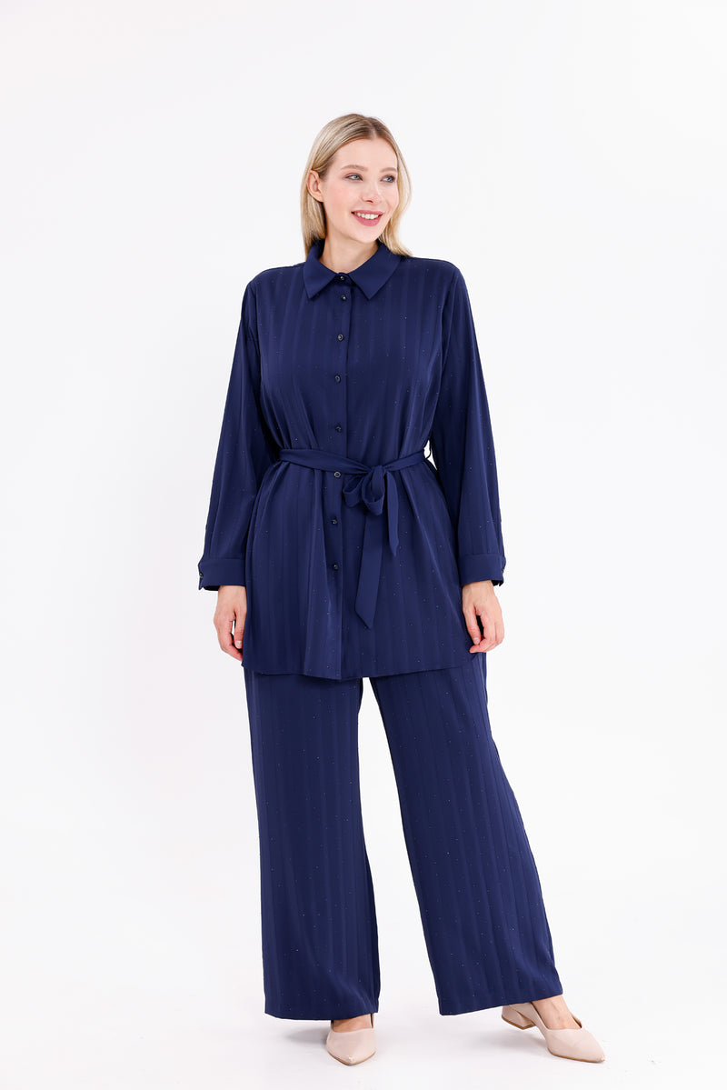 F&G Sparkle 2 Pc Set Navy Blue