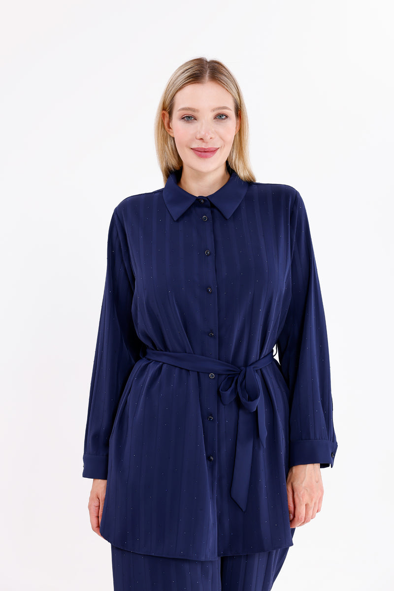F&G Sparkle 2 Pc Set Navy Blue