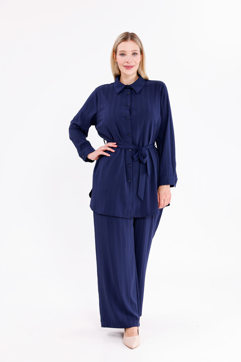 F&G Sparkle 2 Pc Set Navy Blue