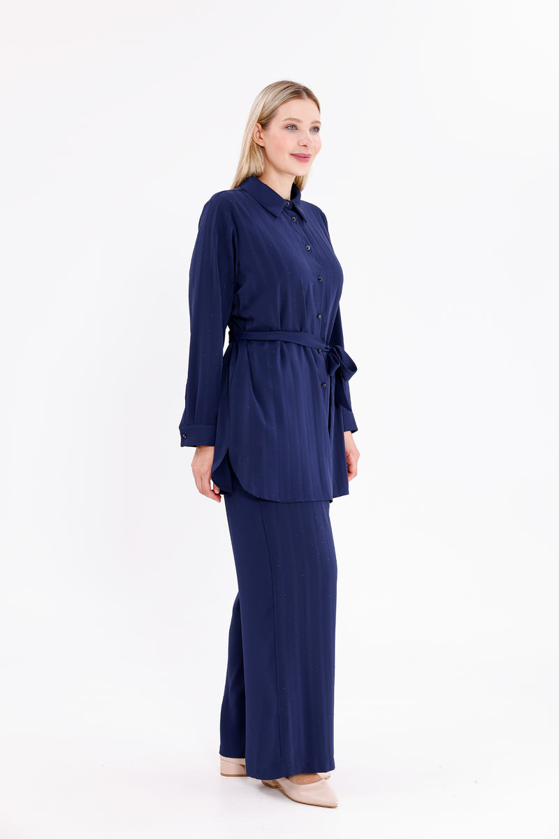 F&G Sparkle 2 Pc Set Navy Blue