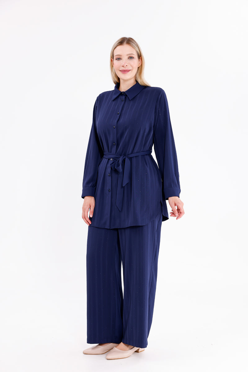 F&G Sparkle 2 Pc Set Navy Blue