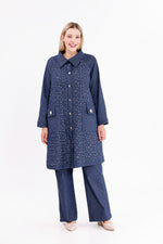 DL Spangle Denim Set Navy Blue