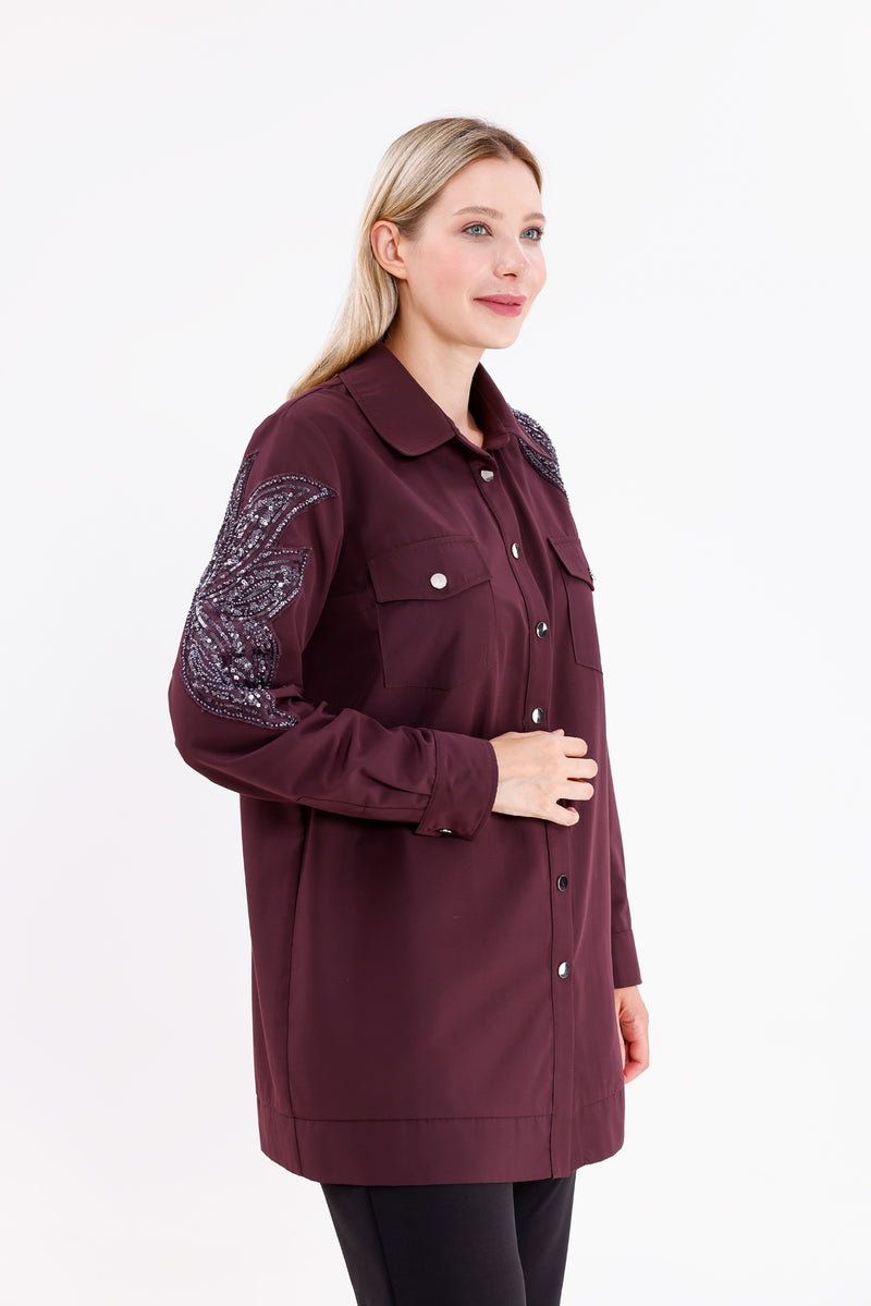 F&G Arm&Shoulder Detailed Tunic Ivy