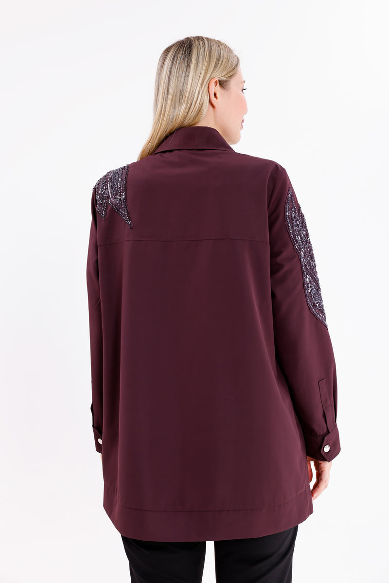 F&G Arm&Shoulder Detailed Tunic Ivy