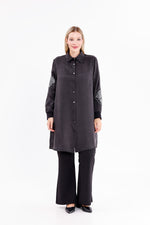 F&G Merry Silk Tunic Anthracite