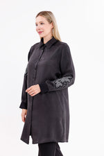 F&G Merry Silk Tunic Anthracite