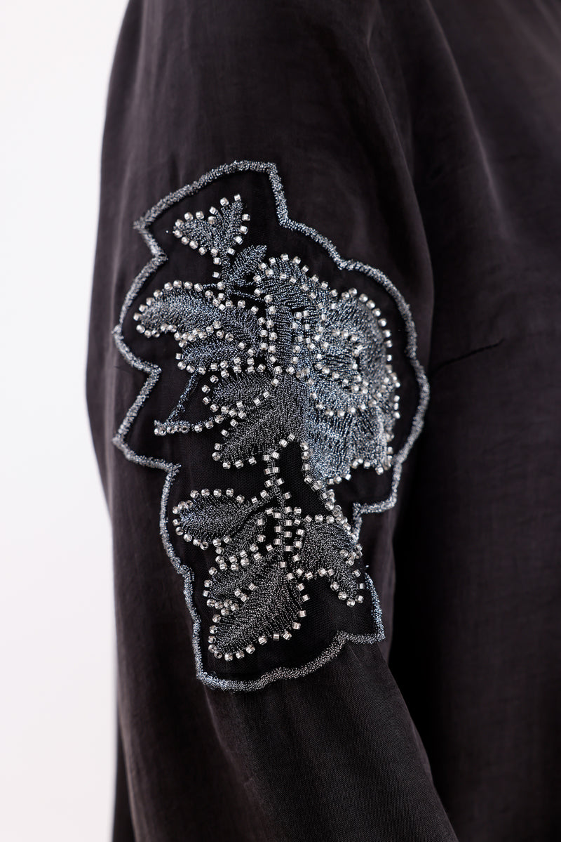F&G Merry Silk Tunic Anthracite
