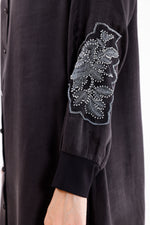 F&G Merry Silk Tunic Anthracite