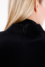 F&G Shawl Detailed Tunic Black