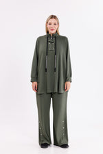 F&G Cotton Snap Buttons Set Khaki