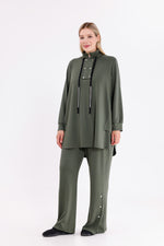 F&G Cotton Snap Buttons Set Khaki