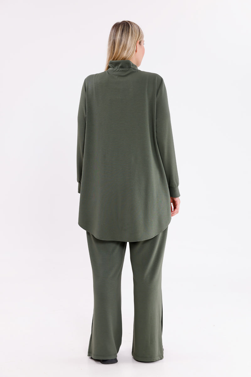 F&G Cotton Snap Buttons Set Khaki