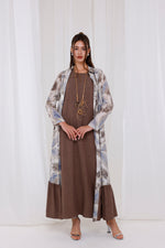 A&W Elyse 2 Pc Dress Brown