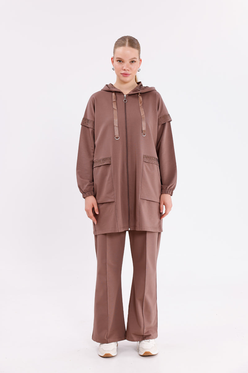 SCL Sadre Tracksuit Brown