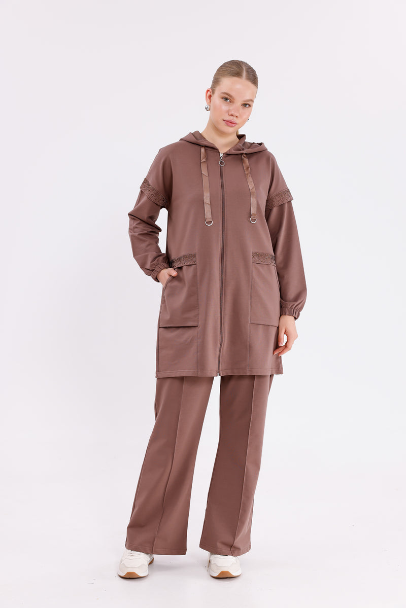 SCL Sadre Tracksuit Brown