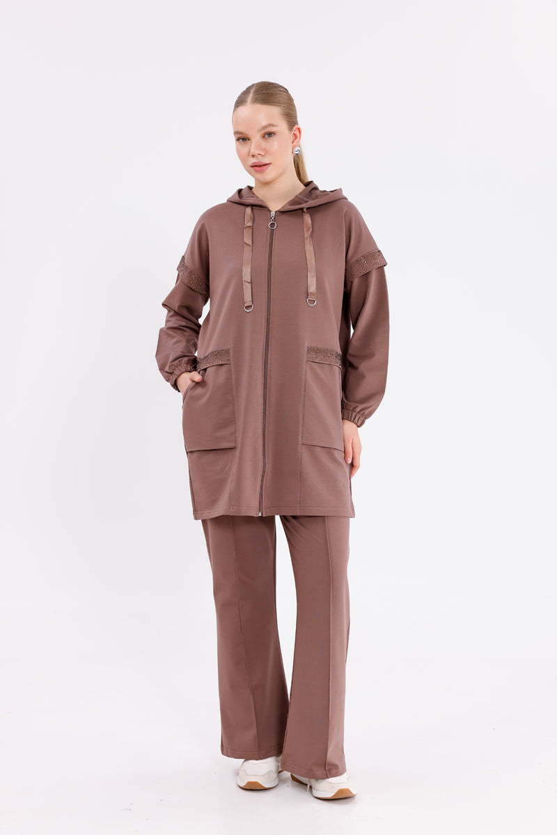 SCL Sadre Tracksuit Brown