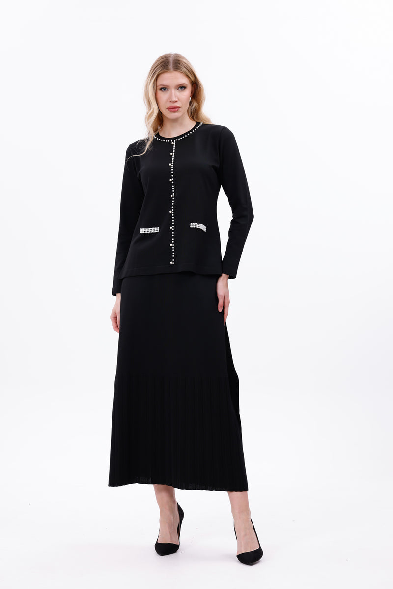 ZZ Bilge Knitted Winter Set Black