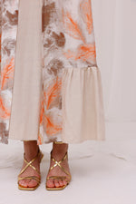 A&W Elyse 2 Pc Dress Camel