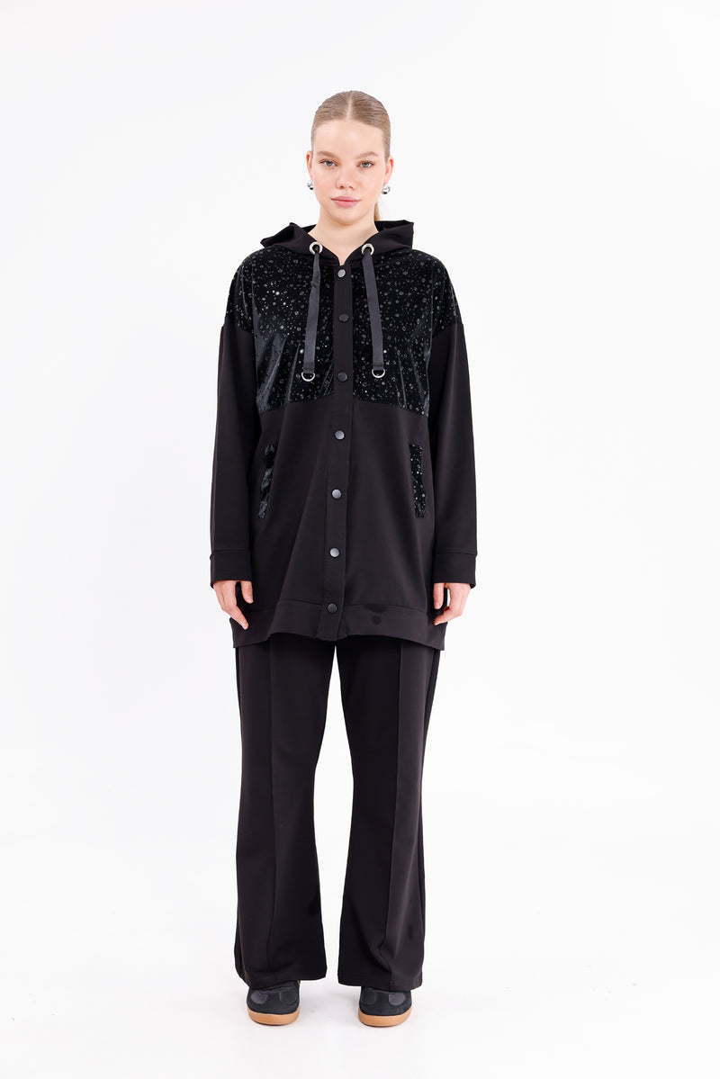 SCL Sahra Tracksuit  Black