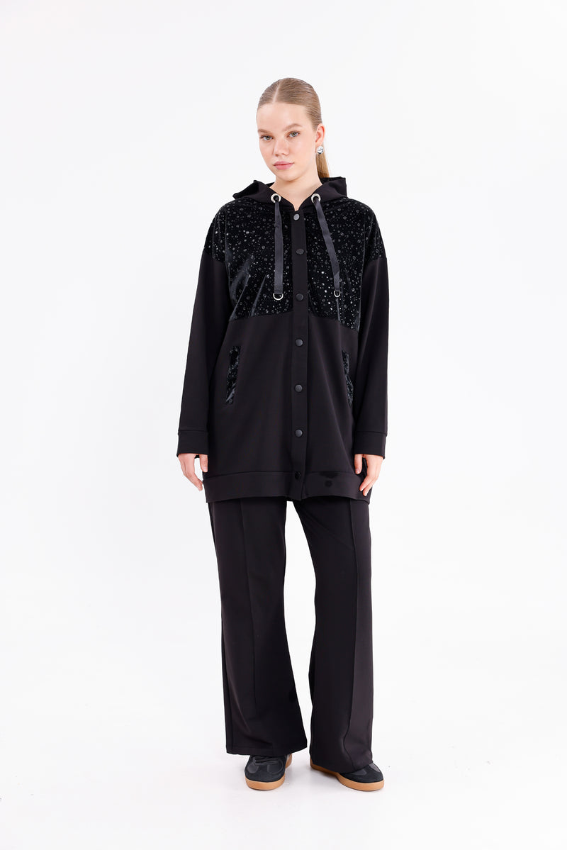 SCL Sahra Tracksuit  Black