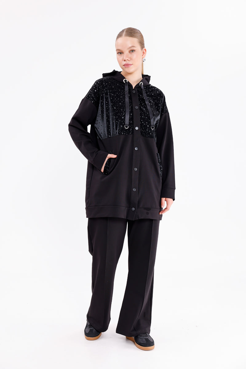 SCL Sahra Tracksuit  Black
