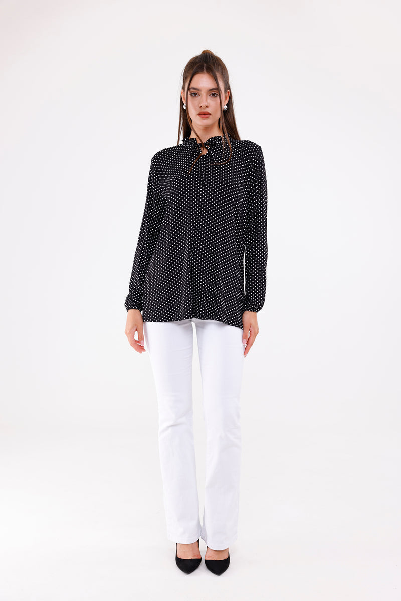 UG Dots Blouse Black