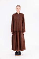 INVEE Cotton Dress Brown