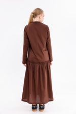 INVEE Cotton Dress Brown