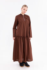 INVEE Cotton Dress Brown