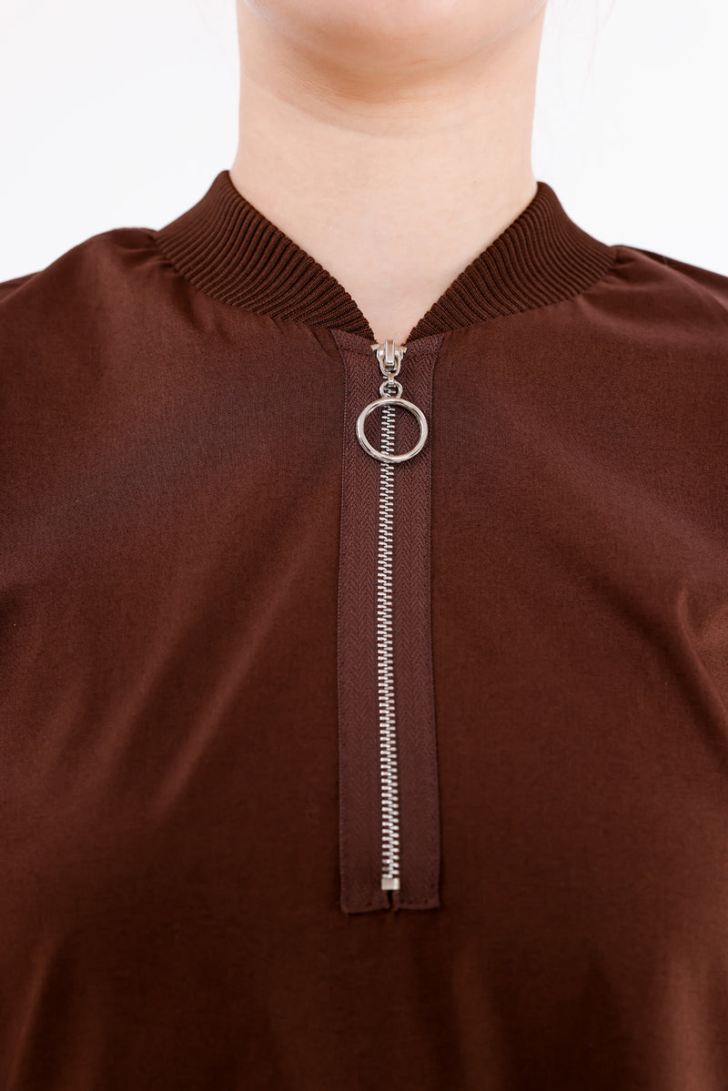 INVEE Cotton Dress Brown