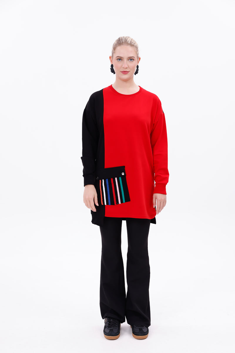 JMN Alba Tunic Red
