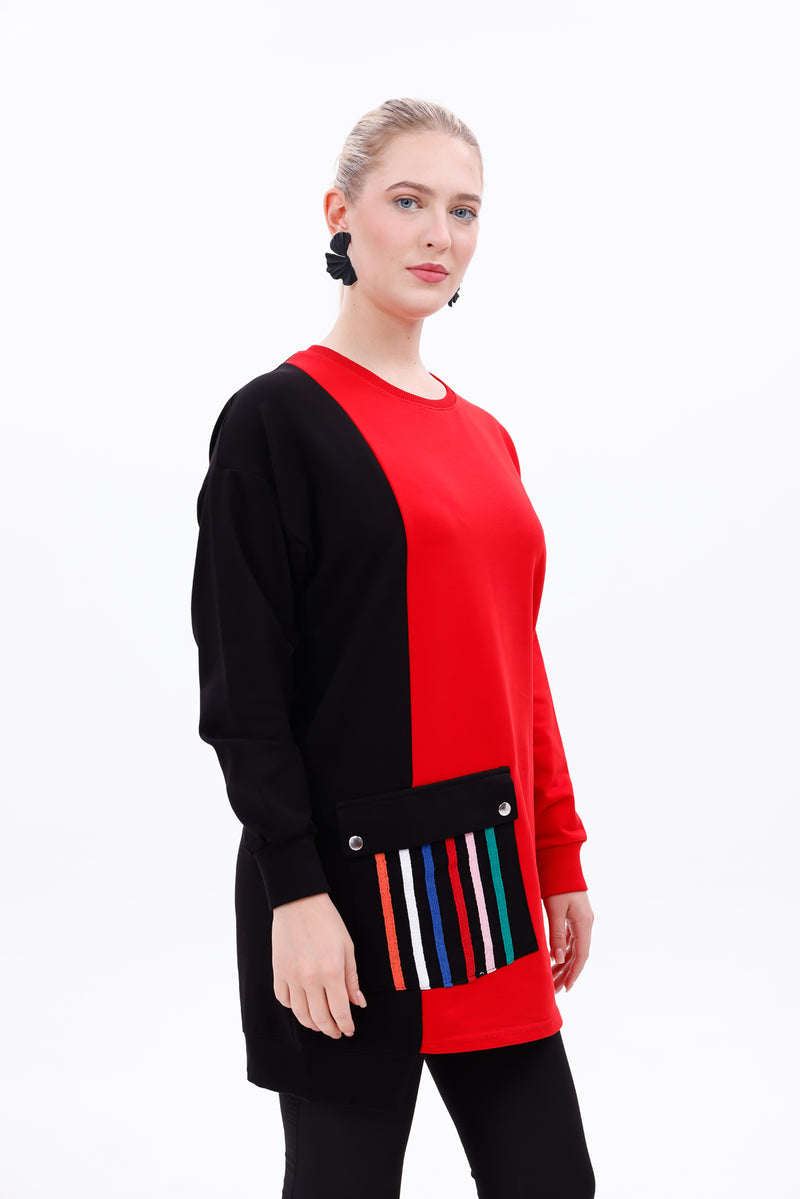 JMN Alba Tunic Red