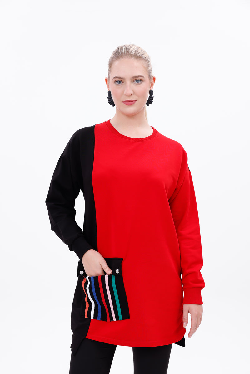 JMN Alba Tunic Red