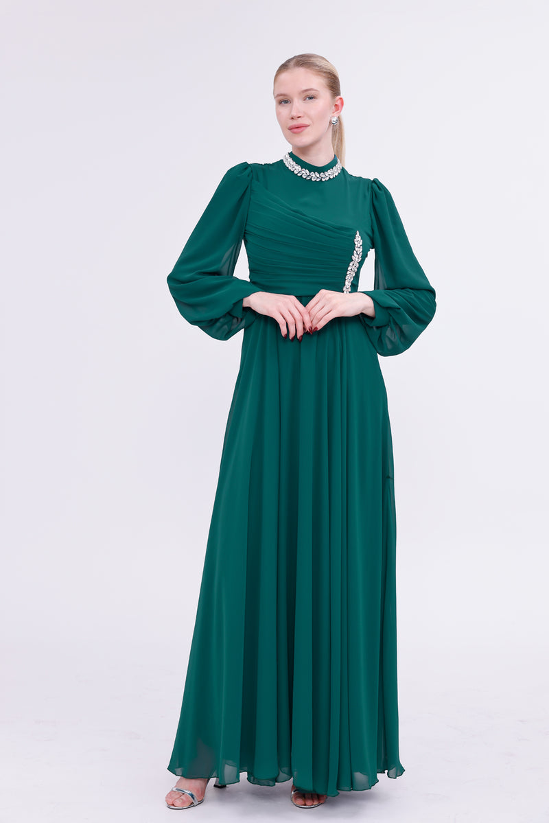 T&N Elizabeth Dress Green
