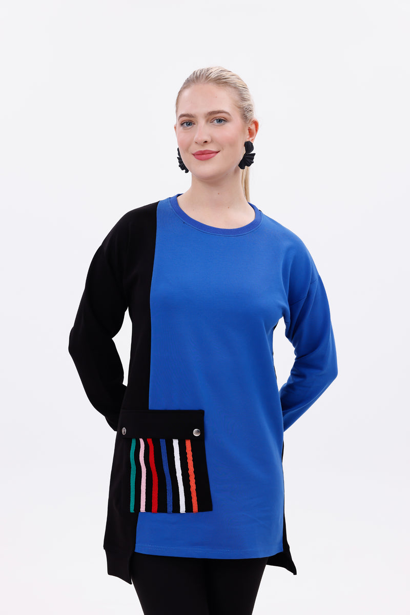 JMN Alba Tunic Sax Blue